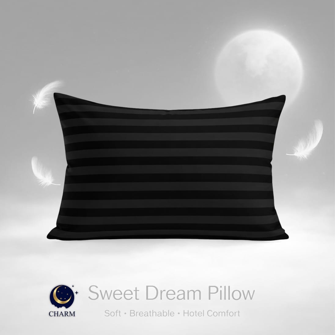 หมอนหนุน CHARM SWEET DREAM ขนาด 19X29 นิ้ว 1000 กรัม สี OLIVE BLACK_7